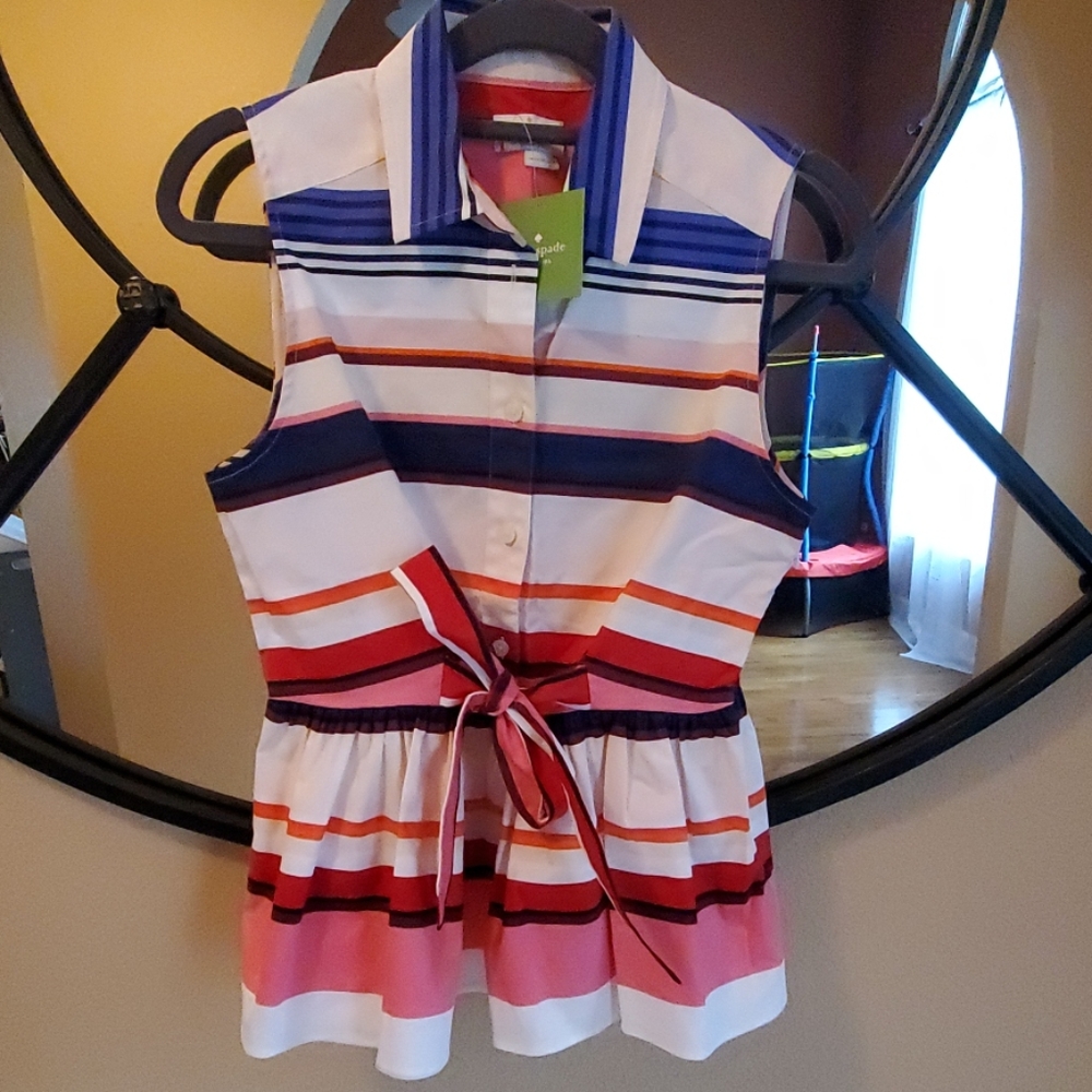 NWT Kate Spade Peplum Top Small